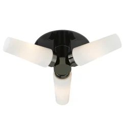 Badkamer plafondlamp Brastad, zwart