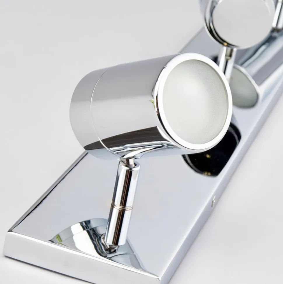 Badkamer plafondlamp Dejan, 65 cm, 3-lamps, chroom, IP44