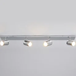 Badkamer plafondlamp Dejan, 85cm, 4-lamps, chroom, IP44