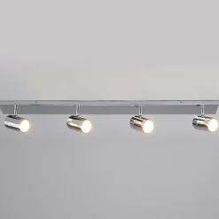 Badkamer plafondlamp Dejan, 85cm, 4-lamps, chroom, IP44