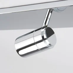 Badkamer plafondlamp Dejan, 85cm, 4-lamps, chroom, IP44