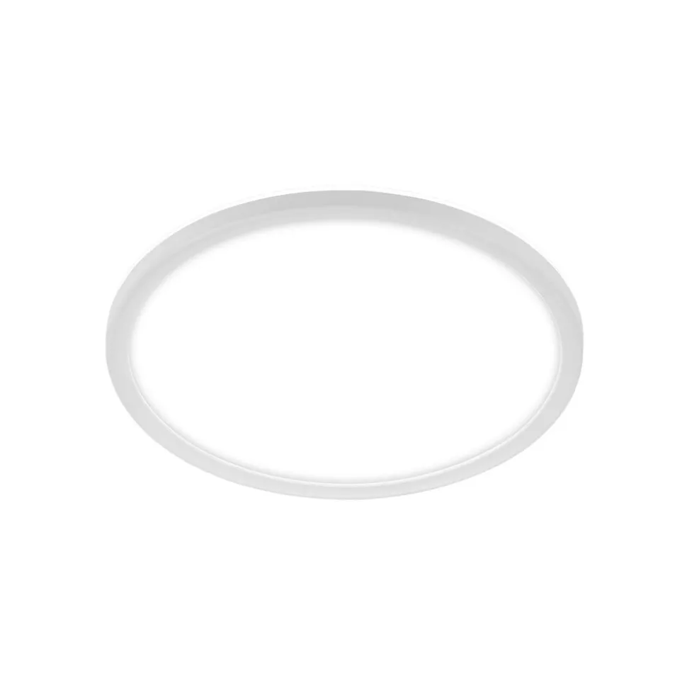 Badkamer plafondlamp Slim Drip, wit, Ø 42 cm