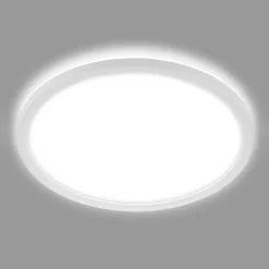 Badkamer plafondlamp Slim Drip, wit, Ø 42 cm