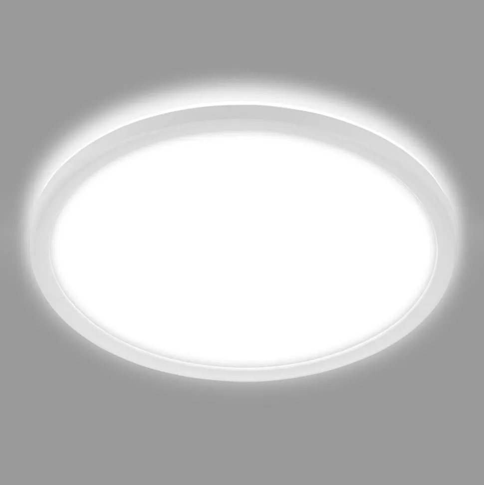 Badkamer plafondlamp Slim Drip, wit, Ø 42 cm