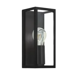 Badkamer wandlamp Amezola, 1-lamp, zwart