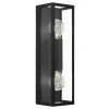 Badkamer wandlamp Amezola, 2-lamps, zwart