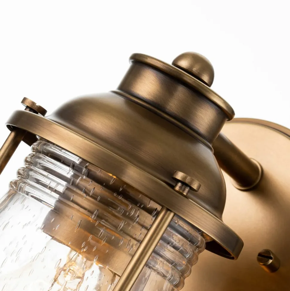 Badkamer wandlamp Ashland Bay, 1-lamp, messing