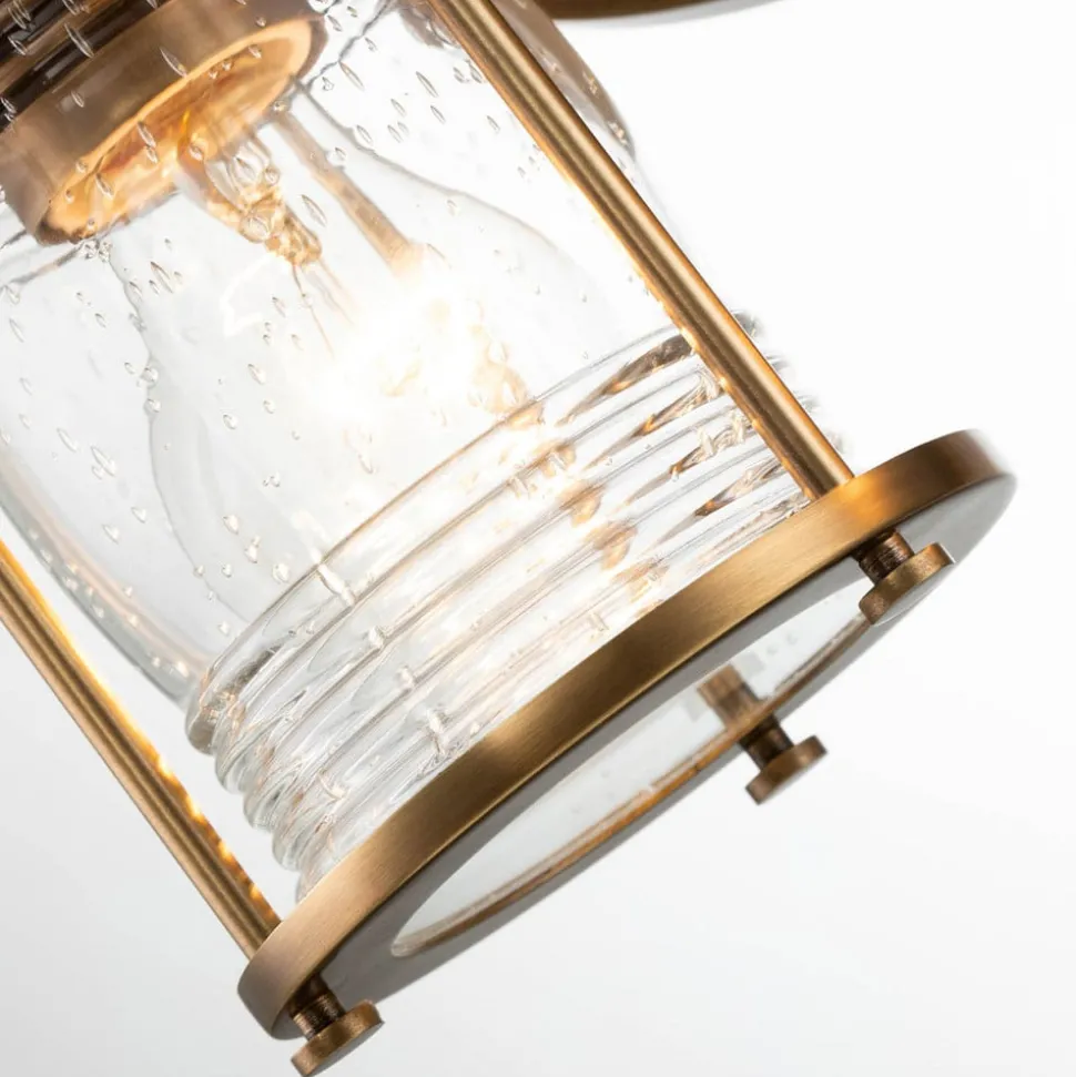 Badkamer wandlamp Ashland Bay, 2-lamps, messing