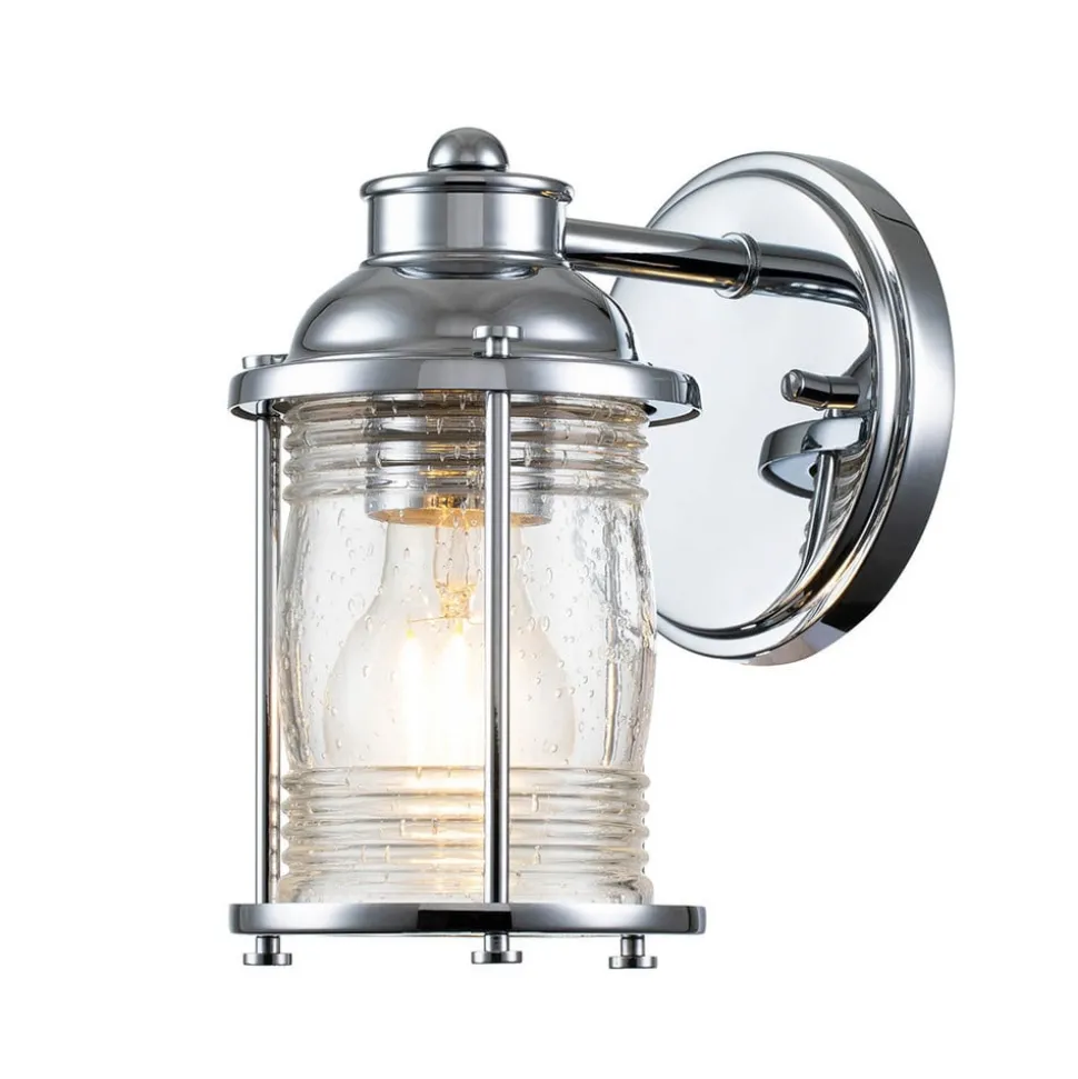 Badkamer wandlamp Ashland Bay, 1-lamp, chroom