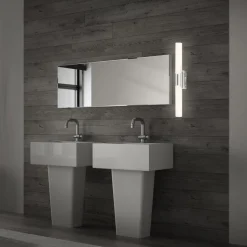 Badkamerpiegel lamp Klak Brilo, chroom, 47 cm