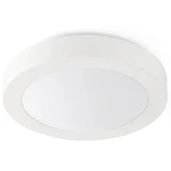 Badkamer-plafondlamp Logos, Ø 35 cm, wit