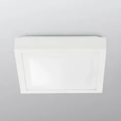 Badkamer-plafondlamp Tola, 27 x 27 cm, wit