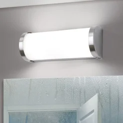 Badkamer-wandlamp VETI - 25,5 cm, nikkel