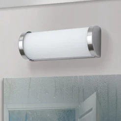 Badkamer-wandlamp VETI - 25,5 cm, nikkel