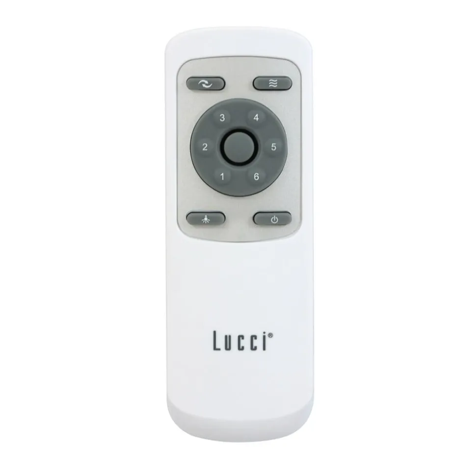 Baken ventilator met licht Klimaat IV messing/walnoot stil