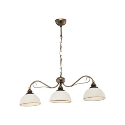 Balk hanglamp Casale, 3-lamps lengte 74cm