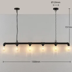 Balk hanglamp Josip in industriële stijl
