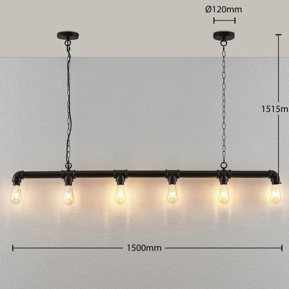 Balk hanglamp Josip in industriële stijl