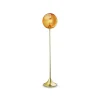 Ballroom vloerlamp, amber, glas, mondgeblazen, dimbaar