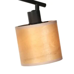 Bamboe plafondlamp, 2-lamps