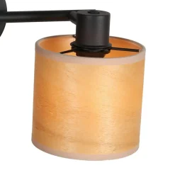 Bamboe plafondlamp, 2-lamps