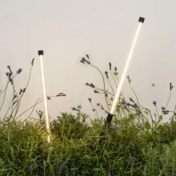 Bambou 1068 LED grondspies lamp, zwart, aluminium/glas, hoogte 80 cm