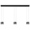 BANKAMP Impulse hanglamp 3-lichts van Dime naar Warm antraciet