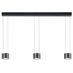 BANKAMP Impulse hanglamp 3-lichts van Dime naar Warm antraciet