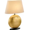 BANKAMP Mali tafellamp, crème/goud, hoogte 51cm
