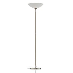 BANKAMP Opera LED uplighter vloerlamp, tastdimmer, nikkel