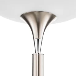 BANKAMP Opera LED uplighter vloerlamp, tastdimmer, nikkel