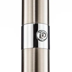 BANKAMP Opera LED uplighter vloerlamp, tastdimmer, nikkel