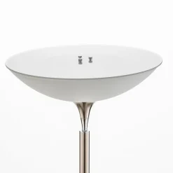 BANKAMP Opera LED uplighter vloerlamp, tastdimmer, nikkel