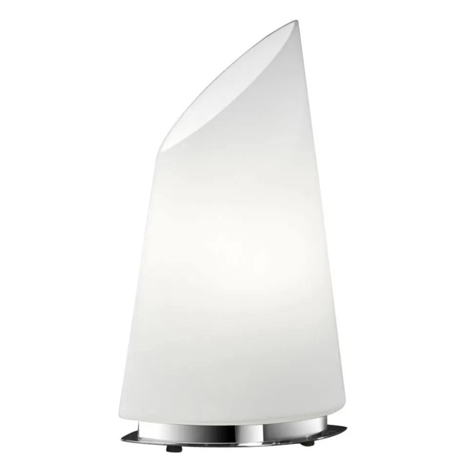 BANKAMP Sail tafellamp van glas, hoogte 42cm, dimbaar