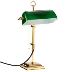 Bankierslamp GITA van gepolijst messing