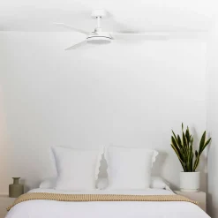 Barth LED plafondventilator met verlichting, wit