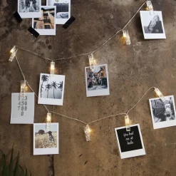 Batterijbediende LED foto-ketting Clippy timer