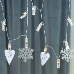 Batterijbediende LED foto-ketting Clippy timer