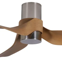 Beacon plafondventilator met licht Nautica chroom mat stil