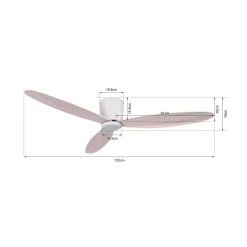Beacon plafondventilator Airfusion Radar eiken Ø 132 cm stil
