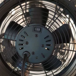 Beacon tafelventilator Breeze brons/walnoot, Ø 20 cm, stil