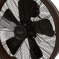 Beacon tafelventilator Breeze brons/walnoot, Ø 41 cm, stil