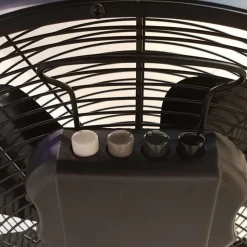 Beacon tafelventilator Breeze brons/walnoot, Ø 41 cm, stil