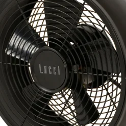 Beacon tafelventilator Breeze, zwart/as, Ø 20 cm, stil