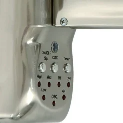 Beacon wandventilator Breeze chroomkleurig/helder Ø 41 cm stil