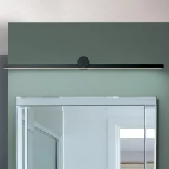 Beauty LED spiegellamp, breedte 101cm, zwart