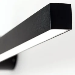 Beauty LED spiegellamp, breedte 101cm, zwart