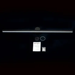 Beauty LED spiegellamp, breedte 101cm, zwart