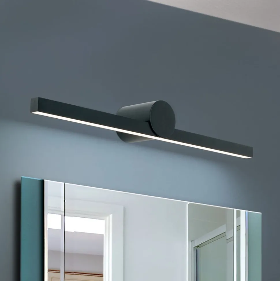 Beauty LED spiegellamp, breedte 61cm, zwart