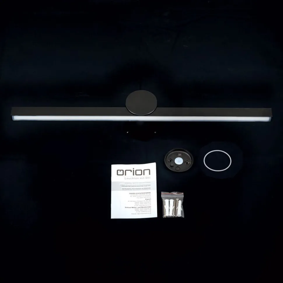 Beauty LED spiegellamp, breedte 61cm, zwart